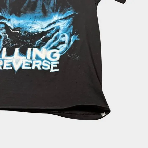 Falling In Reverse Shirt Mens Large Black Horror Vampire Graphic Metalcore Band - Picture 6 of 8